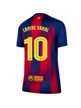 Zenske Futbalové oblečenie Barcelona Lamine Yamal #10 2025-26 Krátky Rukáv - Domáci Zenske Futbalové oblečenie Barcelona Lamine Yamal #10 2025-26 Krátky Rukáv - Domáci